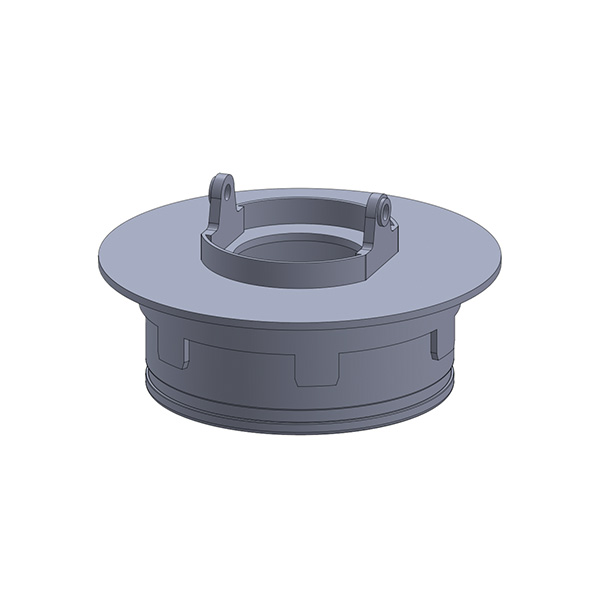 Trascinatore corto a chiavella con flangia