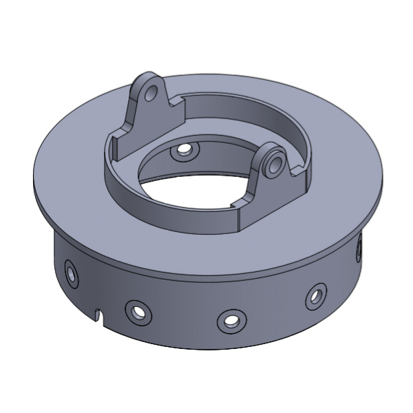 Trascinatore corto con flangia