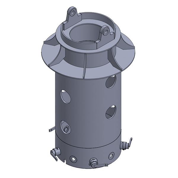 Trascinatore lungo con flangia